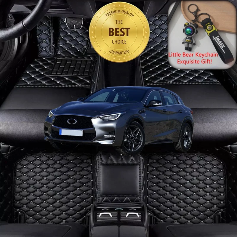 

Индивидуальные автомобильные коврики для Infiniti Q30 2015-2019, аксессуары для авто, роскошные автомобильные коврики на заказ, для лево- и праворульных автомобилей