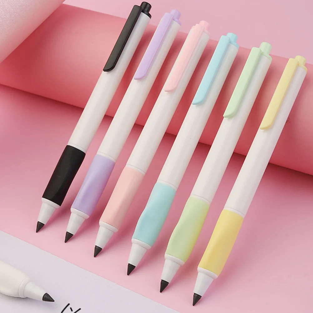

7 Pcs Mechanical Pencil Sketch Pencils Automatic Student Writing Propelling Light
