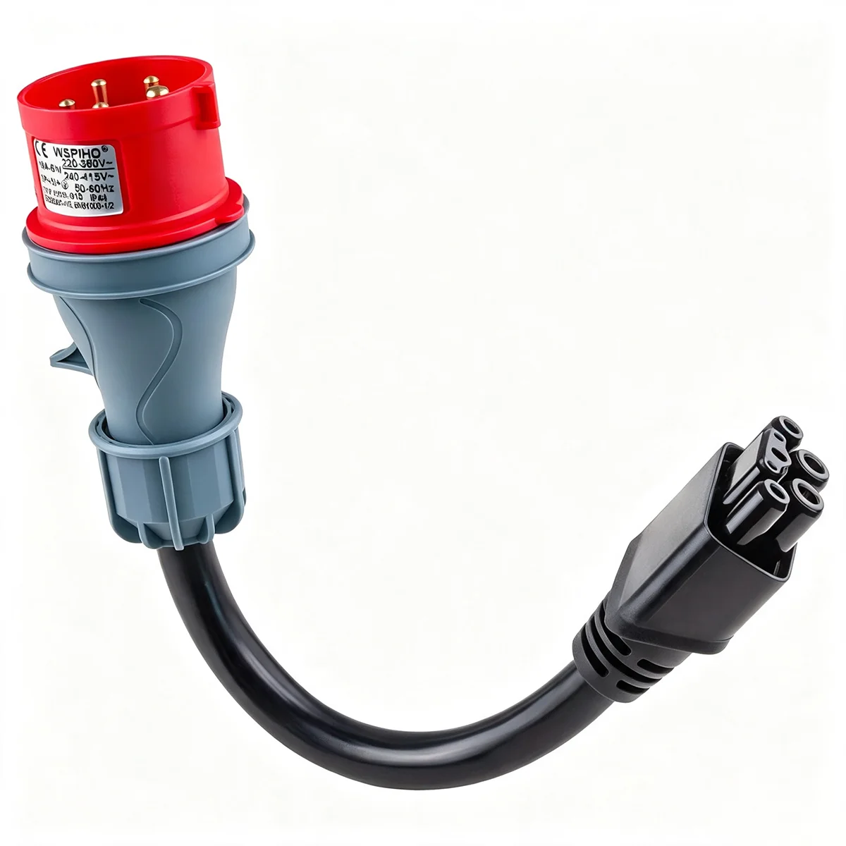 3-adriges 5-poliges CEE-Adapterkabel für Tesla Model S 3 X Y Gen 2 EV-Ladegerät, universeller mobiler Anschluss, 32A, roter Adapter