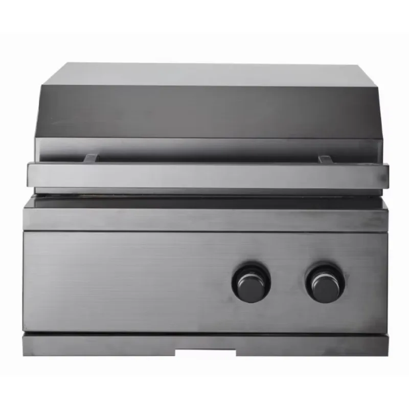 

Simple Style Barbecue Gas Grill in 2 Burners With Black Stainless Steel