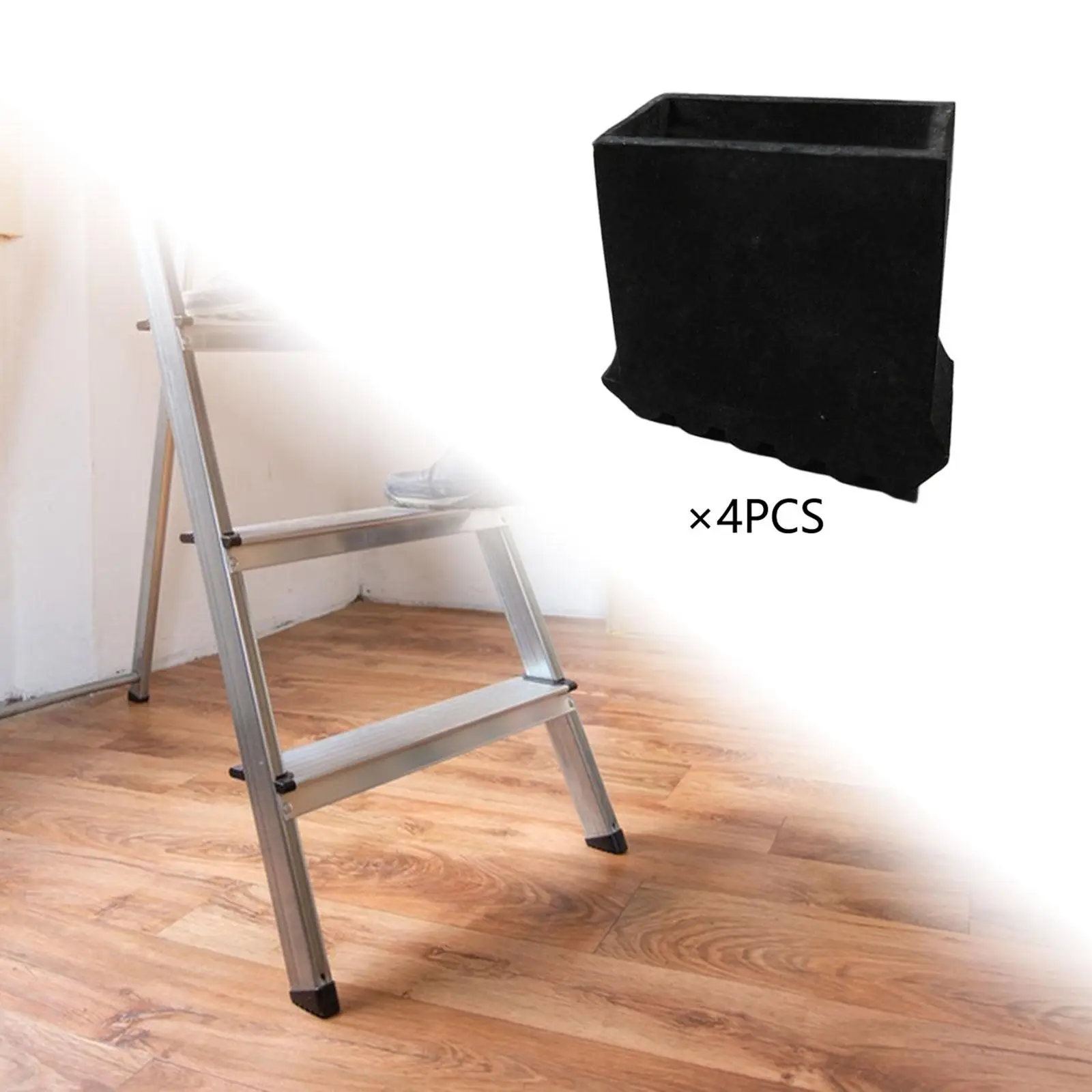 

4Pcs Ladder Feet Covers Universal Easy to Install Ladder Non Slip Feet Mats