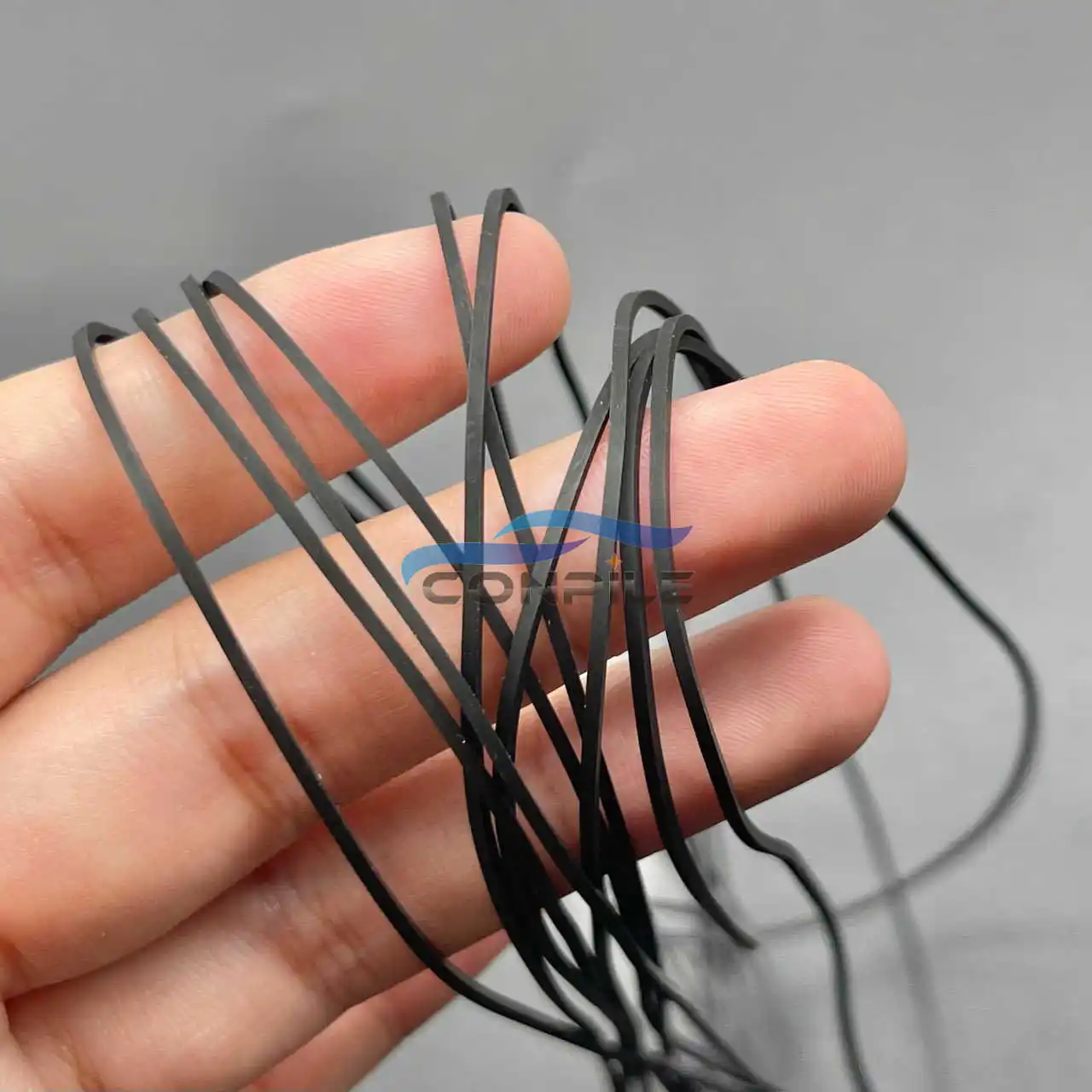 3pcs square 1mm Transmission belt for Tape recorder cassette deck single player Walkman 1mm square fold length 180mm-190mm