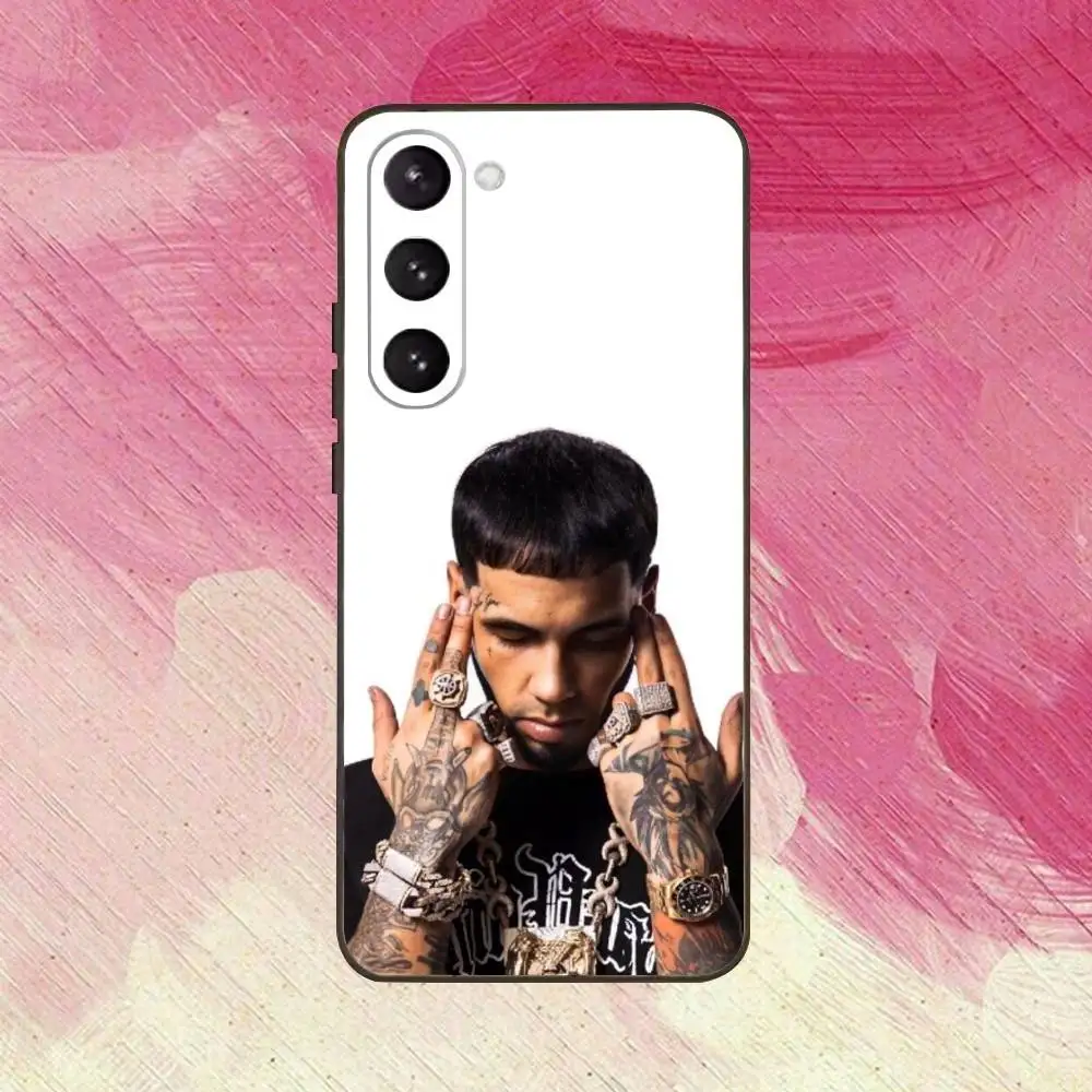 Rapper A- Anuel AA Phone Case For Samsung Galaxy A73,A72,A71,A70,A53,A52,A51,Others Soft Black Cover