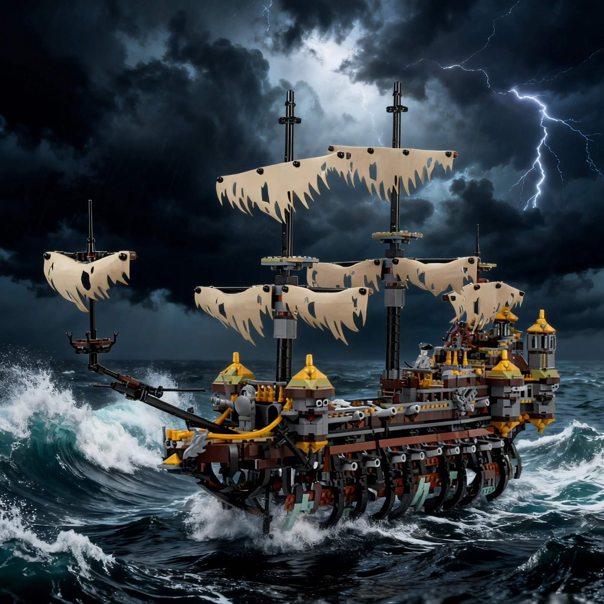 

The new ship sea ship building blocks set the flagship model Christmas gift for men and women toys Christmas Day gift