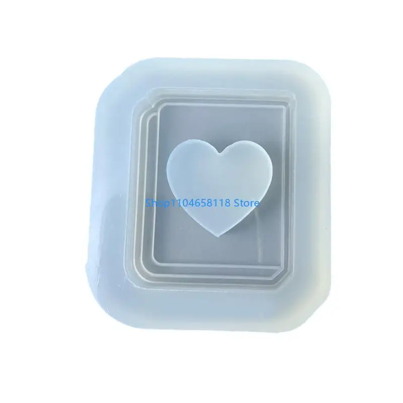 

Easy Clean Book Theme Jewelry Making Mold With Heart Charm Crafting Design