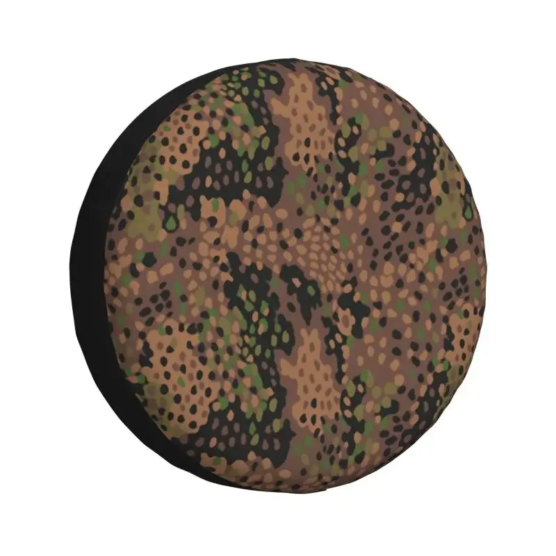 Pea Dot Military Camo Spare Wheel Tire Cover for Mitsubishi Pajero Army Tactical Camouflage RV SUV Camper Vehicle Accessories