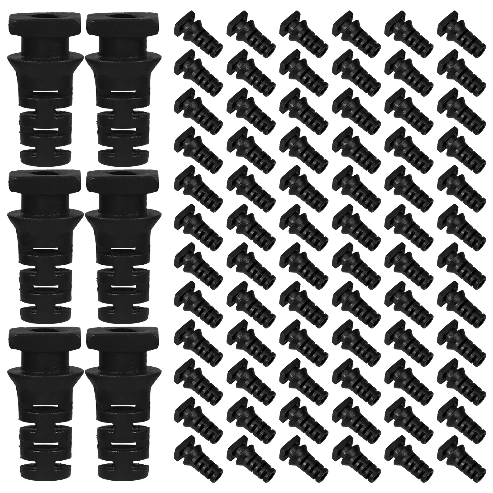 

100Pcs Wire Hole Strain Relief Cable Glands ABS Cord Grip Connector for Electrical Wire Protection Spiral Cable Strain Relief
