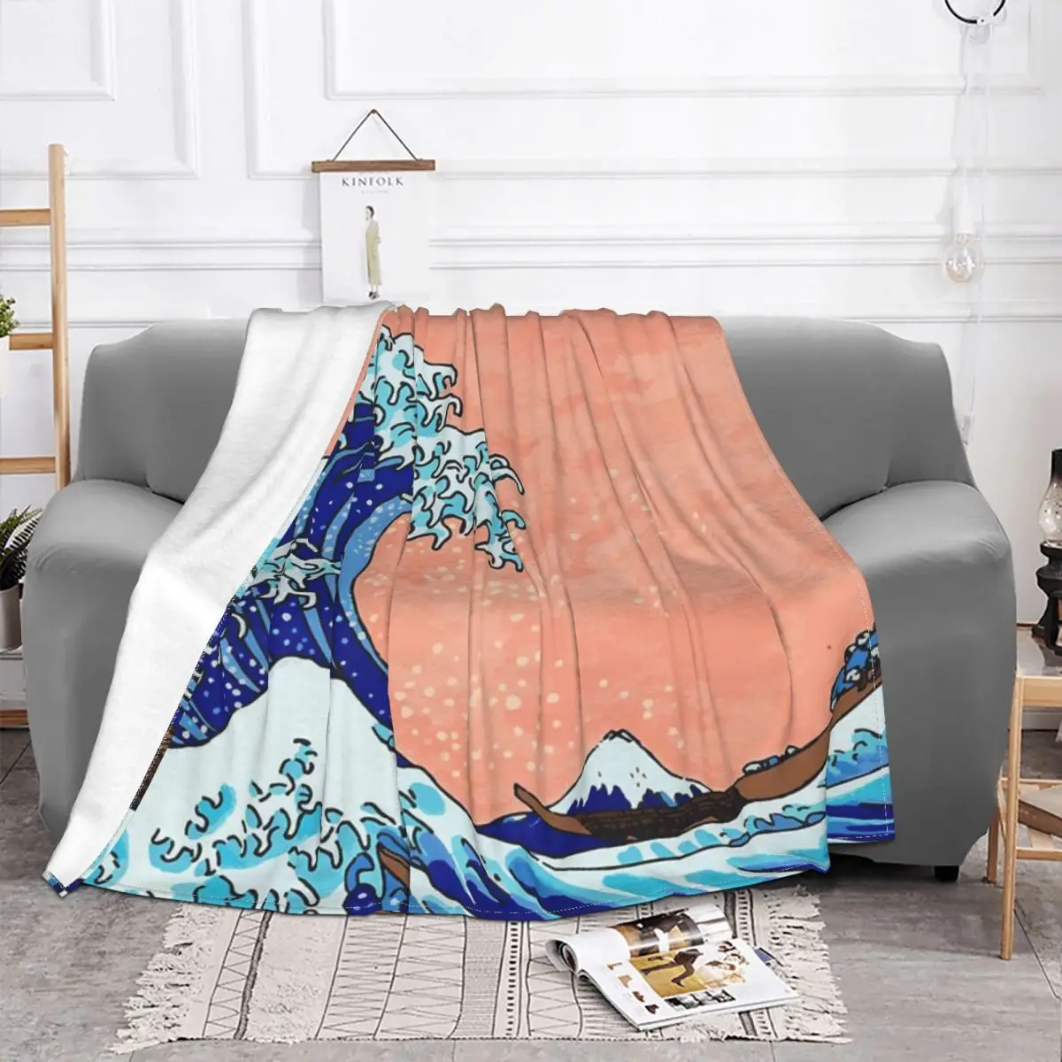 The Great Wave Of Kanagawa 2 Quilt Knee Blanket Quilt For Bed Home And Decoration Throw Blanket