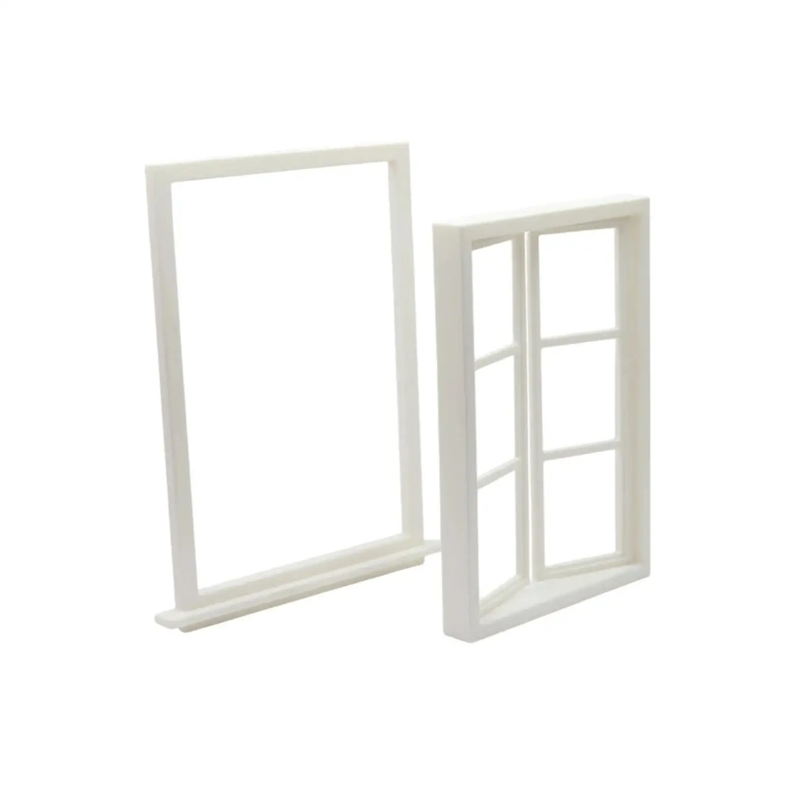

1/12 Dollhouse Window Window Frame Modern Mini House Decoration Supplies Lightweight Decorative Realistic Dollhouse Furniture