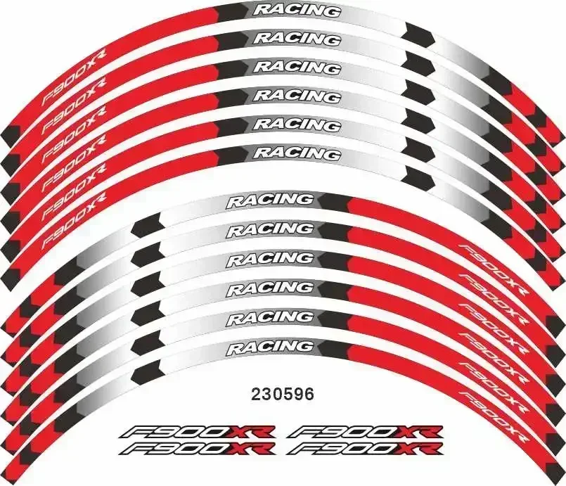 For BMW F900XR Motorcycle Motor Parts Contour Wheel Decoration Decal Sticker - A