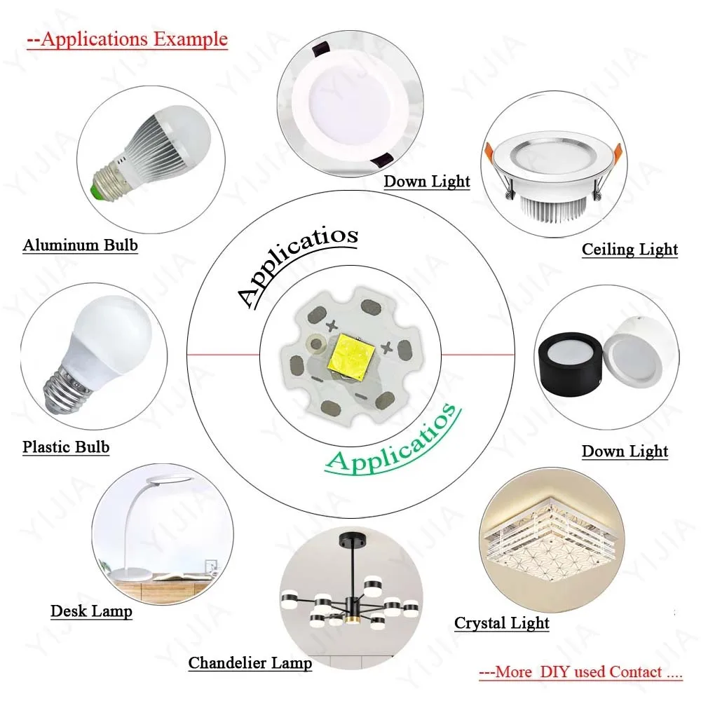 Imagem -06 - Chip Xhp Dc6v Led 20w Ouro Branco Natural Quente Smd 5050 com Placa de Contas de Lâmpada Pcb de 20 mm para Luz de Carro Lanterna Lâmpada de Mineiro