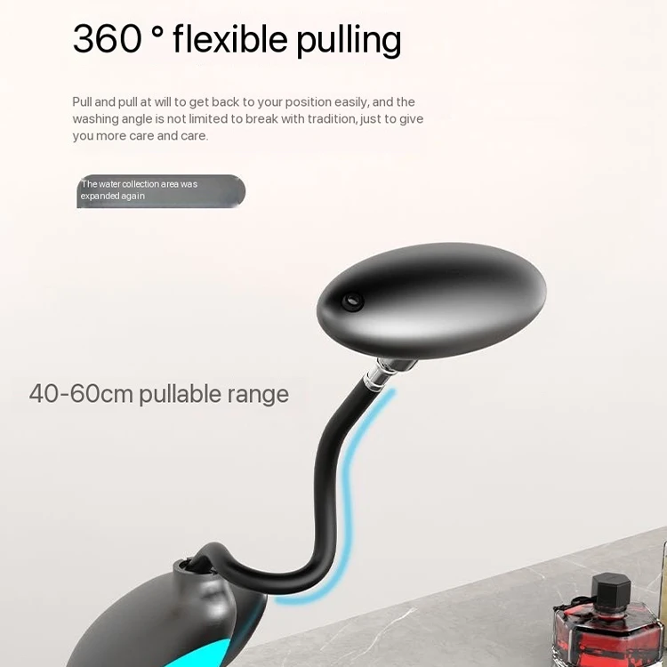 Light Emitting Diode Solid Gun Grey Waterval Wastafelkraan met één gat