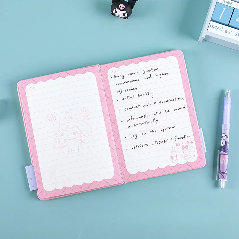 Sanrio notebook cute kuromi Cinnamoroll My melody cartoon work ledger animation peripheral student B6 notepad birthday gift