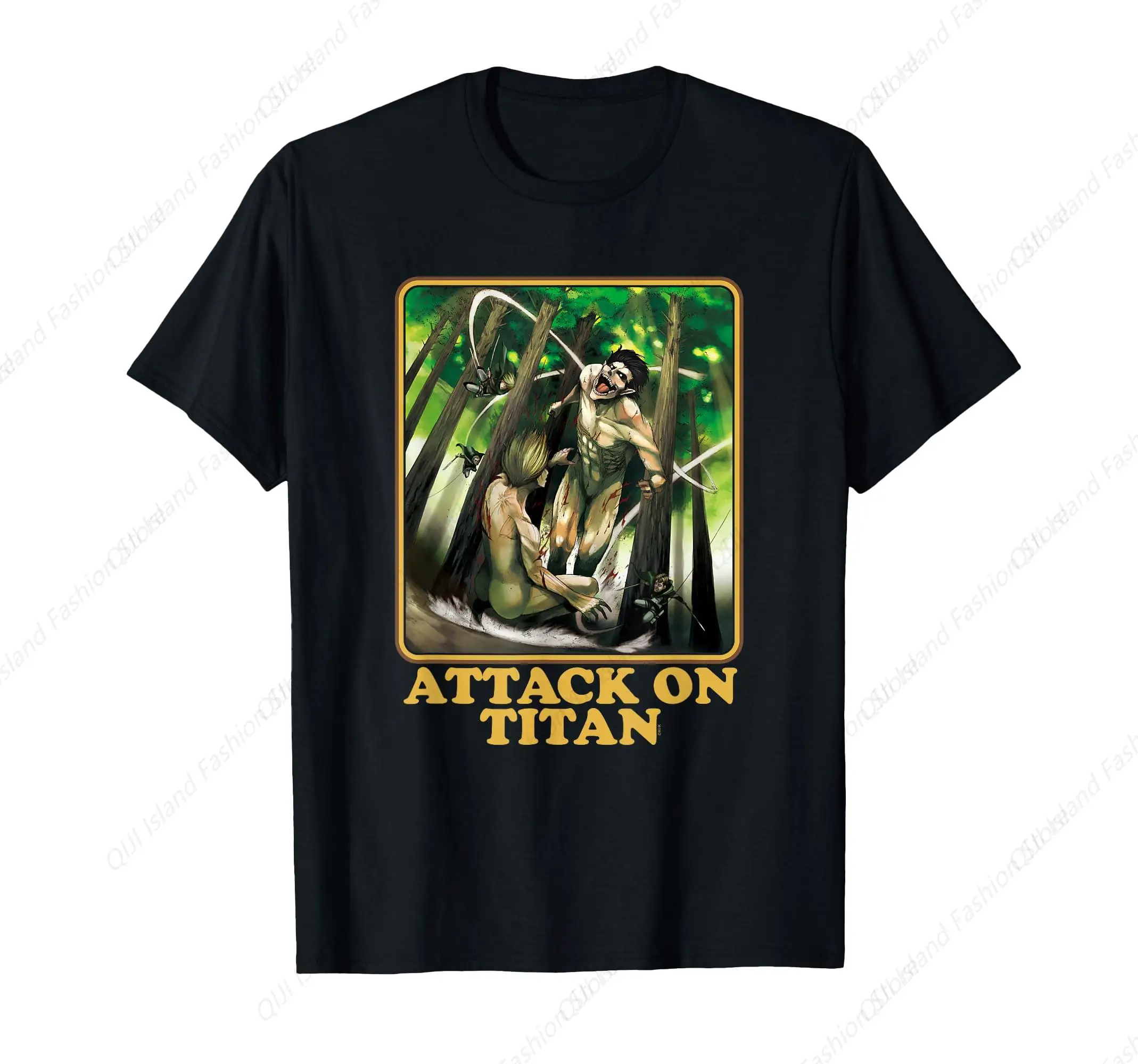 

Cool and stylish Titan Forest Titan Fight Anime T-shirt