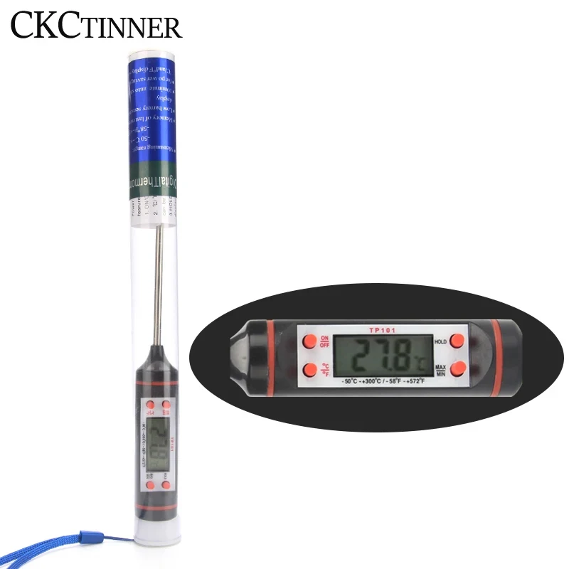 Cooking Food Thermometer Kitchen Digital BBQ Water Milk Oil Meat Thermometer Oven Kitchen Tools Temperature Sensor Probe