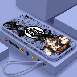 Japan Goku D-D-Dragon Ball Liquid Left Rope For Samsung Galaxy S24 S23 S22 S21 S20 FE S10 Ultra Plus Lite 5G TPU Phone Case