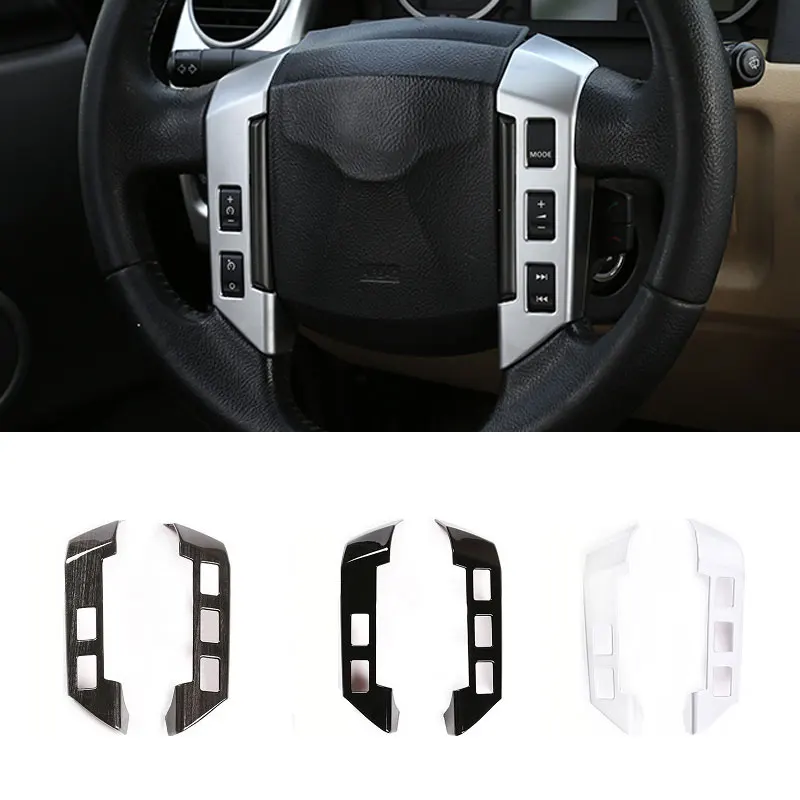 For Land Rover Discovery 3 LR3 04-09 For Freelander 2 07-12 For Range Rover Sport 05-09 Steering Wheel Button Cover Trim