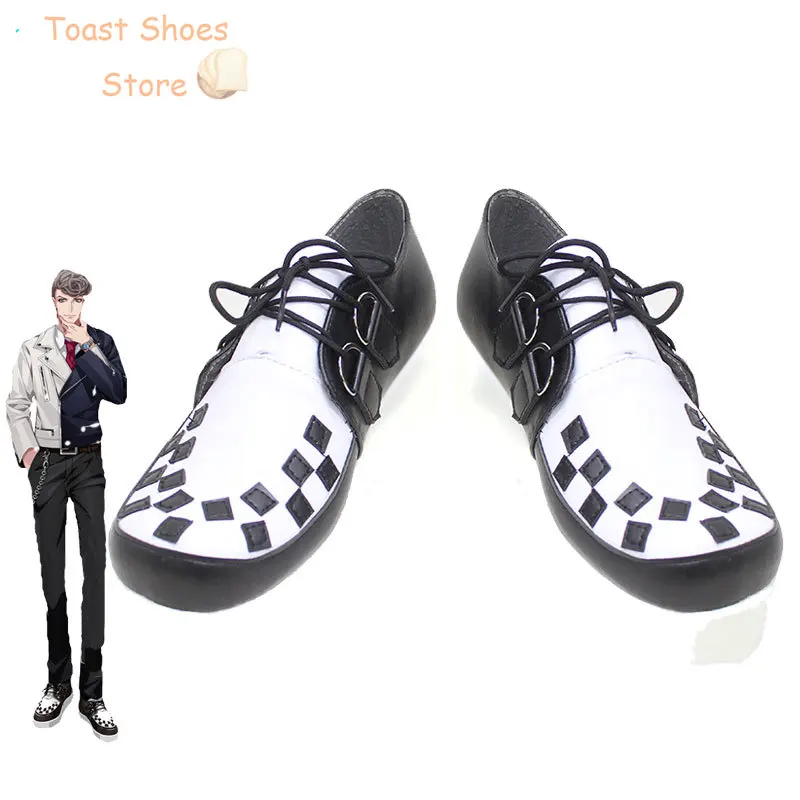 Game Division Rap Battle Amaguni Hitoya Cosplay Shoes Fate PU Leather Shoes Halloween Carnival Boots Cosplay Props Costume Prop