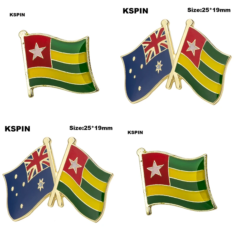 

10pcs a lot Togo Flag Lapel Pins Badges On A Pin Brooch Jewelry Rozetten Papier 10pcs KS-0051