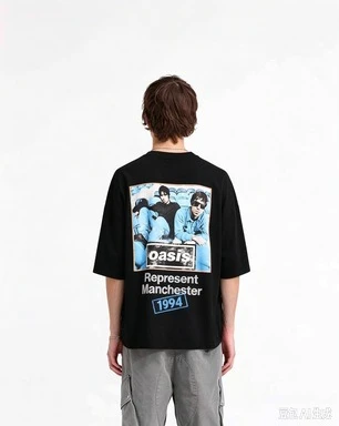 2026 New Oasis Live '27 Merch Front Back Print Noel Liam Brothers Portrait Unisex Pullover Hoodie Rock Music Fan Gift