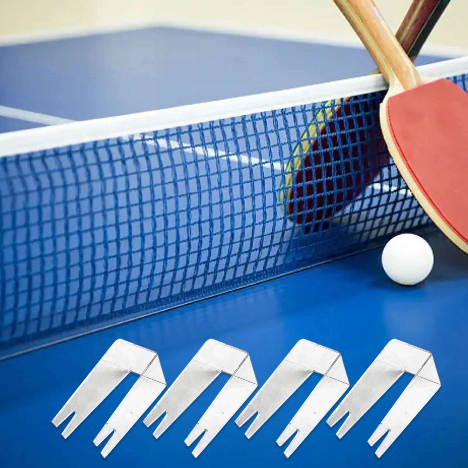 

4pcs Table Tennis Bat Holder 4PCS Display Stand Acrylic Racket Holder Suitable For Sports Store Convenient To Use