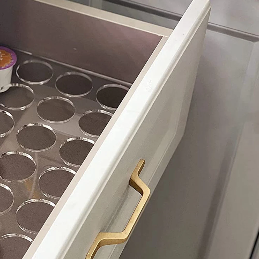 

2025+ 2 упаковки из 35 слотов, плоский настольный держатель для капсул для кофе, поднос-органайзер для чашек K, прозрачный акриловый органайзер для капсул для кофе