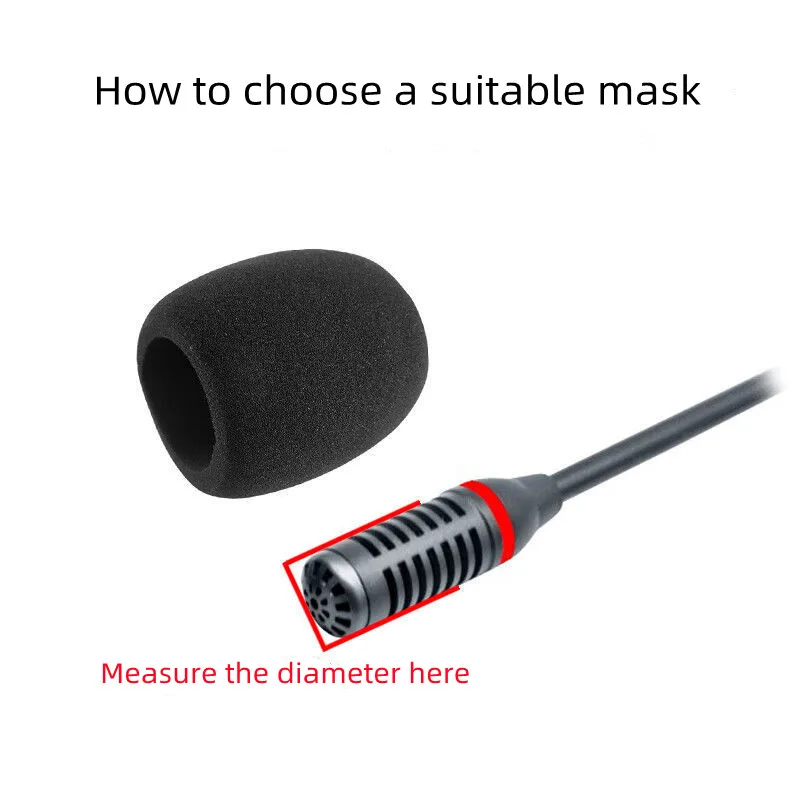 10Pcs Black Microphone Dedicated Set Headset Replacement Foam Headset Mic Cover Microphone Windscreen Headset Sponge