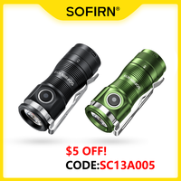 Sofirn Mini SC13 Powerful Flashlight SST40/519A LED 1300lm 18350 Rechargeable Led Light 95 High CRI Torch Lamp with Magnetic