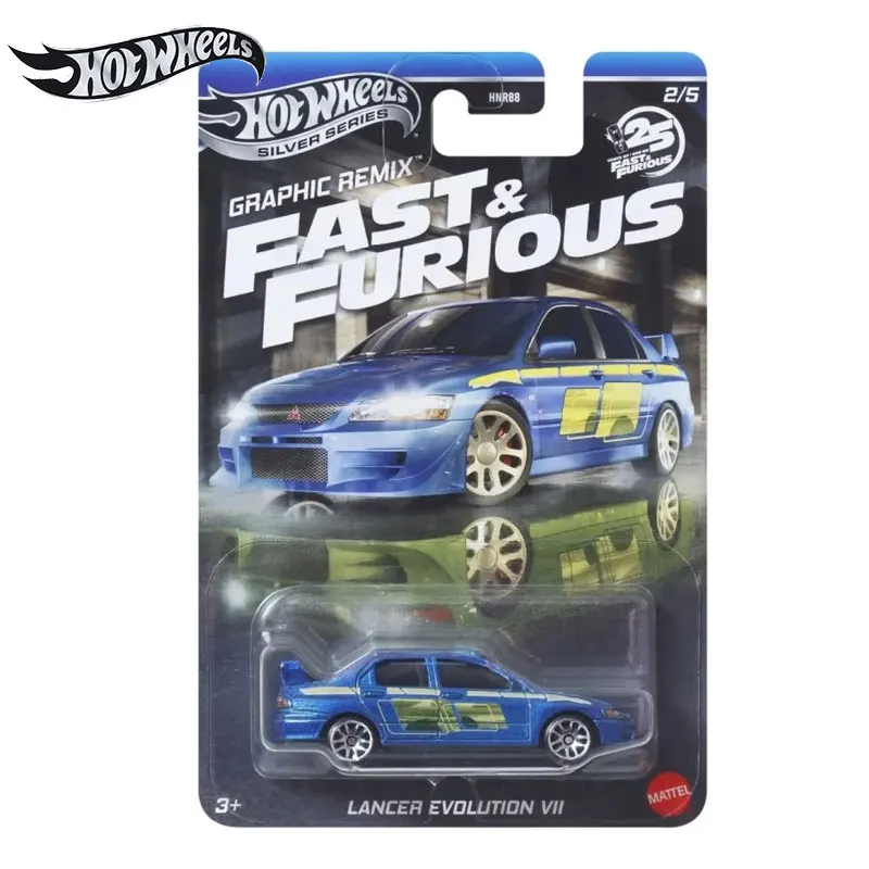 Mattel Hot Wheels Silver Series Fast & Furious 25th Theme Surtido 1/64 Coches Die-Cast - 2025 Nuevo modelo de vehículo de juguete