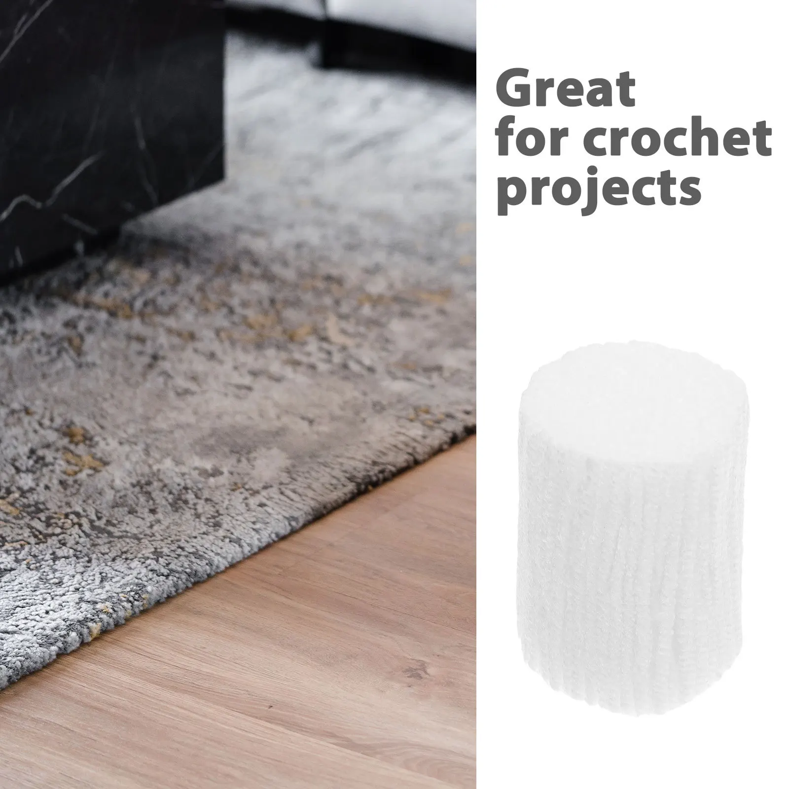 10 لفات من خيوط الحياكة الكروشيه عالية الجودة قبل القطع لتقوم بها بنفسك غزل للسجاد اليدوية والمفروشات الداخلية للمنزل #4