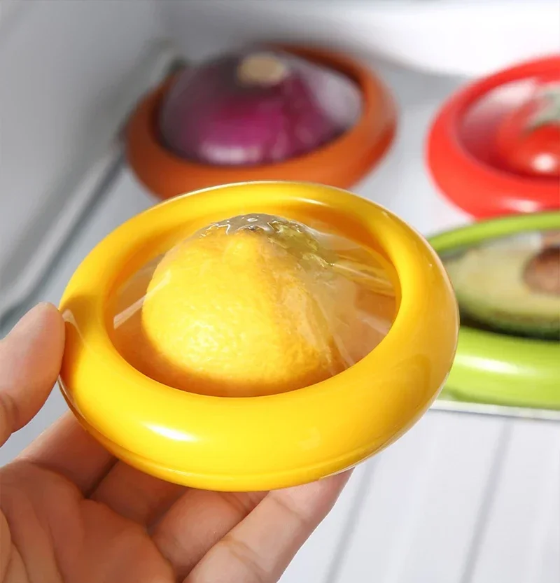 Kitchen Food Storage Fresh Box Space Saving Container Fruit Vegetable Organizer Tomato Lemon Onion Refrigerator Crisper Gadgets