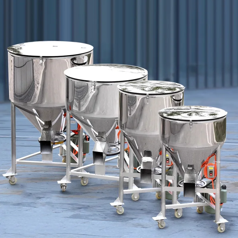 Feed mixer Farming equipment Small home or business use Wet and dry Plastic pellet mixer 2200W