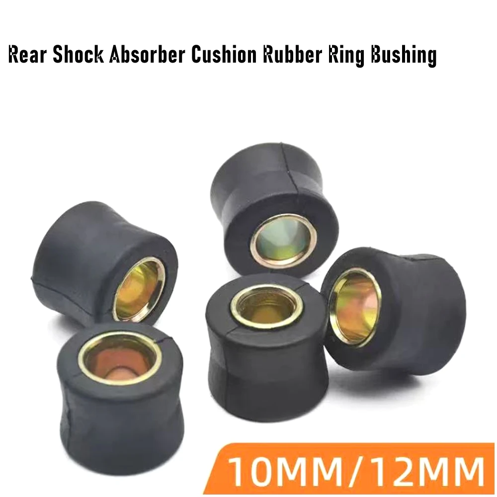 4pcs Universal Motorcycle E-Bike 10MM 12MM Rear Shock Absorber Sleeve Buffer Rubber Ring Bushing Fixed Ring Rear Sleeve Parts