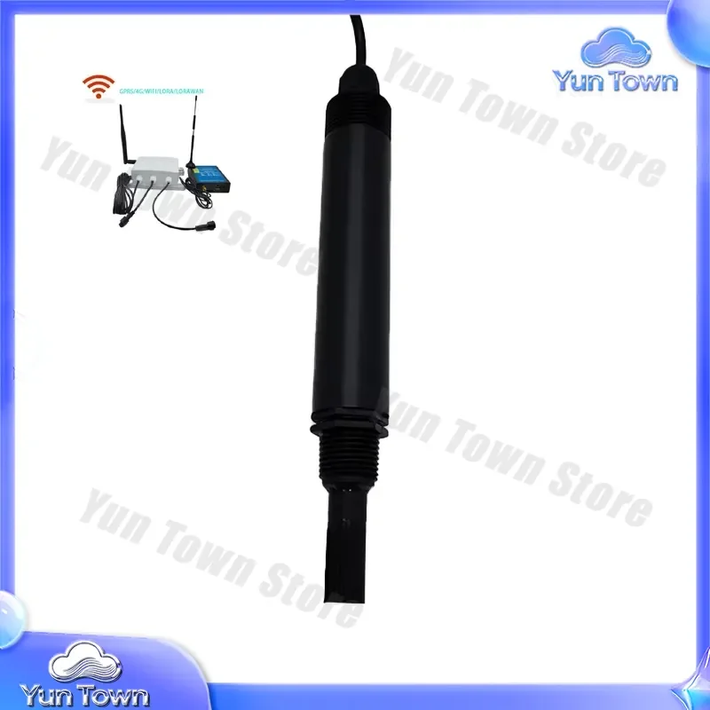 4 in 1 EC TDS Temperature Salinity Sensor for RS485 Smart IoT Aquarium Hydroponics Monitoring Conductivity Sensor for