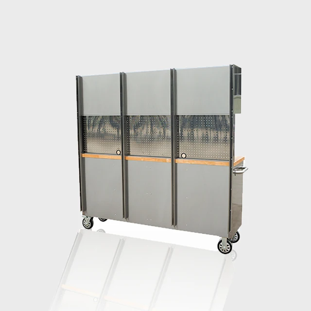 Hyxion China Supplier OEM ODM Tool Box Motorcycle Metal Workbench Tool Box Set Professional For Workbench