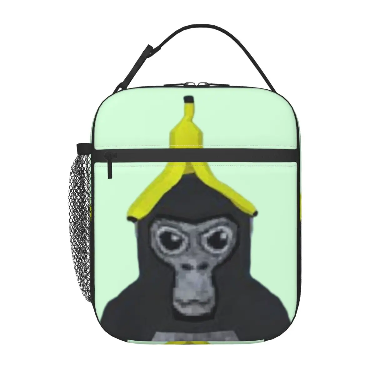 Gorilla Tag Monkey With Banana Insulated Lunch Bag for Women Children Leakproof Food Boxes Thermal Lunch Box Tote
