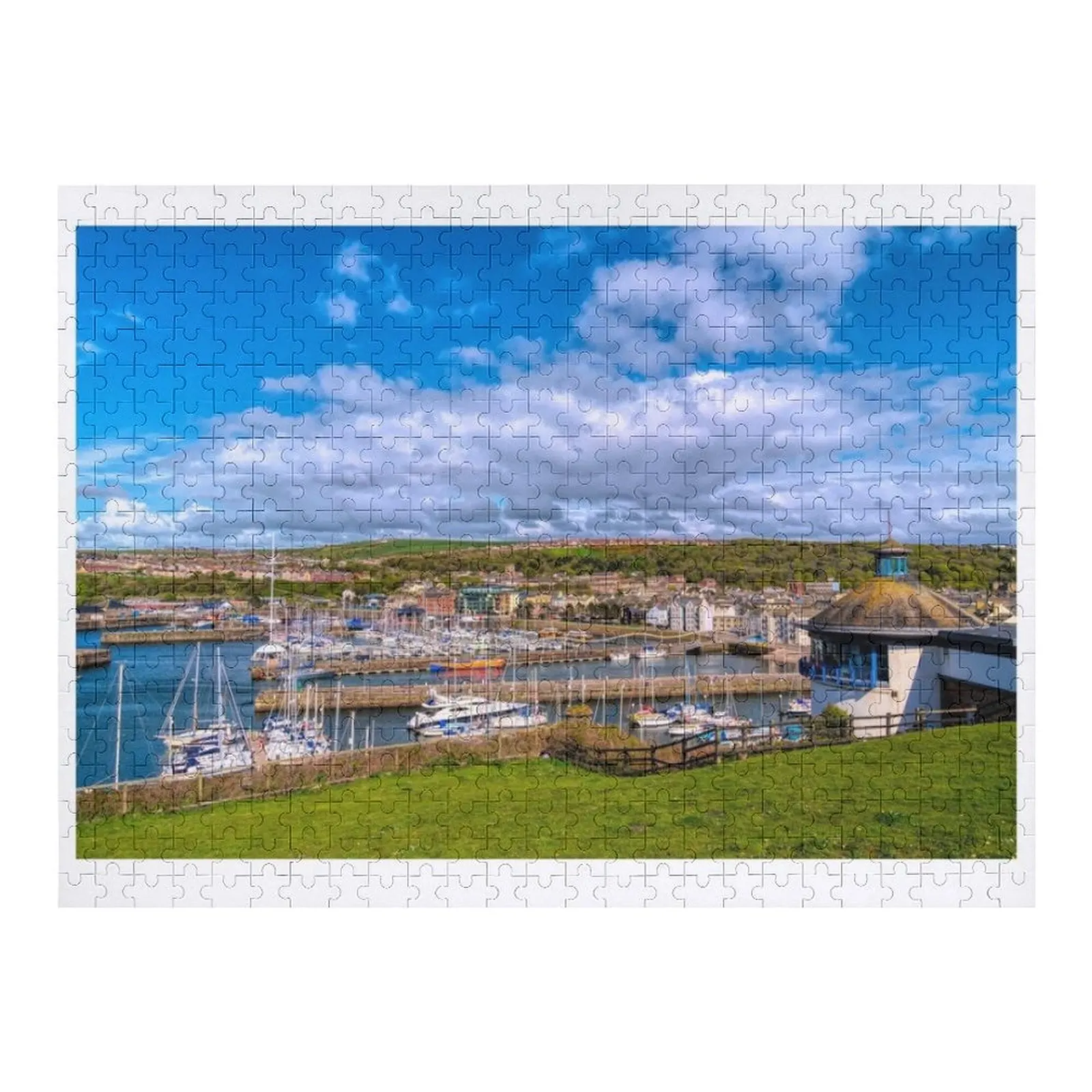 Whitehaven Cumbria Inglaterra Reino Unido Costa Cidade Quebra-cabeça Presentes Personalizados Para Crianças Quebra-cabeça de Brinquedo Do Bebê Personalizado