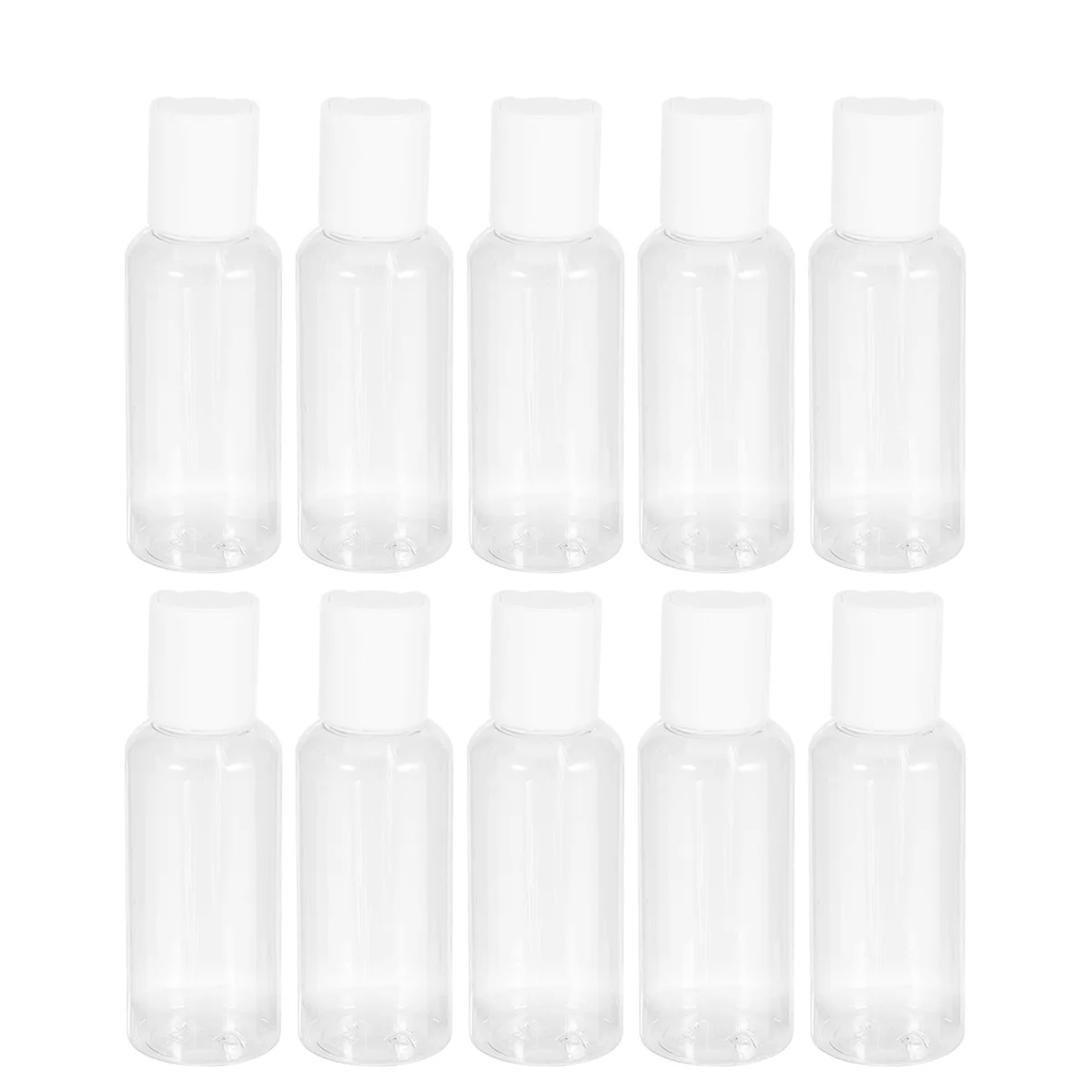 10 stuks reizen hervulbare flessen huisdier materiaal lange dunne containers voor shampoo lotion crème body wash gezichtswas
