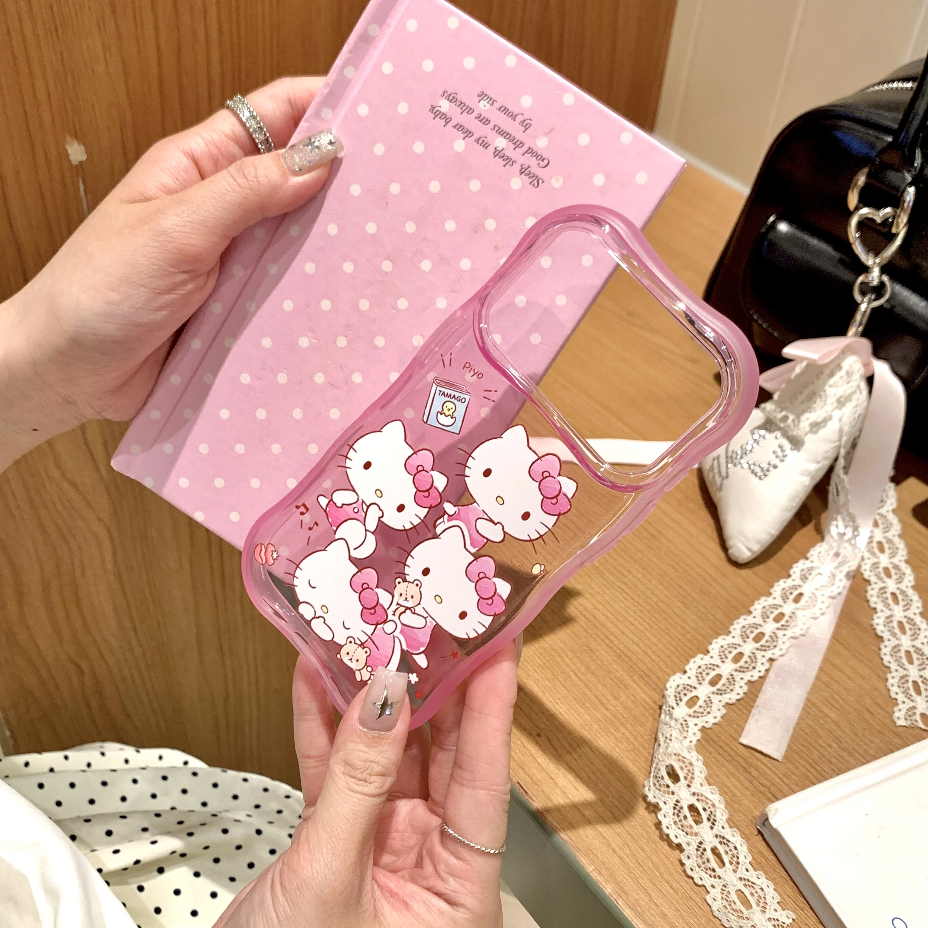 Cute Cartoon Y2K Hello Kitty Mobile Phone Case for IPhone 17 Pro Max 17 Pro 16 Pro Max 17 16 15 Pro Max Phone Case view 4