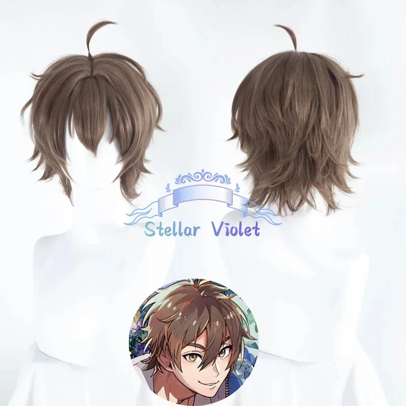 LQKuya شعر مستعار تأثيري مقاومة للحرارة لعبة نو: كرنفال إيدن تأثيري بيروكات صناعية أرجواني/بني/أخضر/ذهبي أوليفين كوينسي أنيمي واي فاي #5