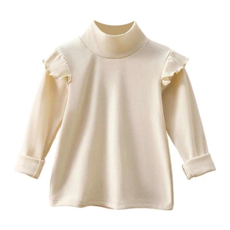 

Autumn And Winter Girls Warm Shirt Half High Collar Bottoming Shirt Stylish Versatile Suitable For Medium to Large Children