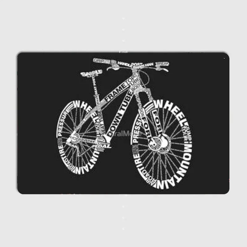 great minds ride a bike.plants are my therapy Posters Sign Retro Metal Sign Bar Interior Wall Room Decoration Vintage Home Decor