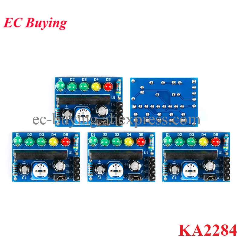 5/1pcs KA2284 Power Level Indicator Battery Indicator Pro Audio Level Indicator Module Controller Board AC-DC 3.5V-12V