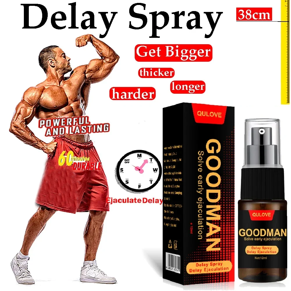 

Sex Delay Spray for Male Penis Growth Enlargement Erectile Enhancer Anti Premature Ejaculation Lasting Long 60 Minutes Adults