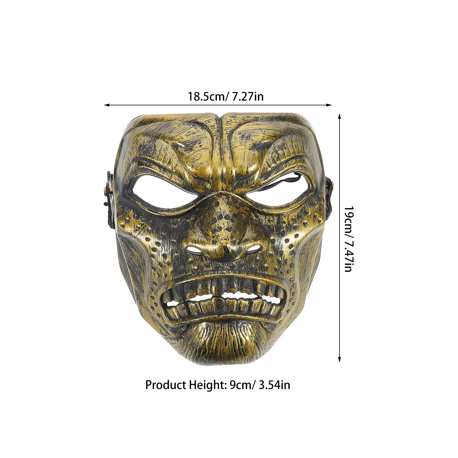 Vintage Style Knights Mask Full Cover Lightweight Roman Soldier Mask for Halloween Cosplay Party Costume Costume Men