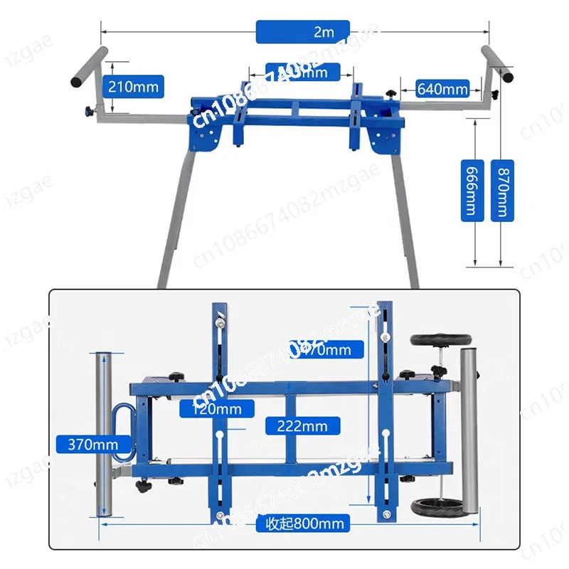 

Многофункциональная подставка для деревообрабатывающего станка 110 в 1, алюминиевая, для торцовочной пилы, портативная и складная