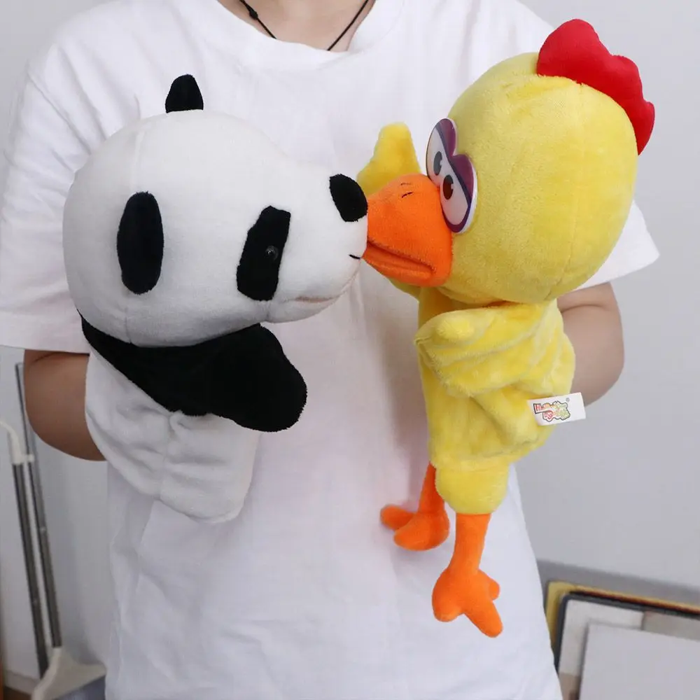 Weiches Spielzeug Lernspielzeug Dinosaurier Panda Bär Hai Stofftiere Tierpuppe Fingerpuppe Hand Fingerpuppe Plüschpuppe