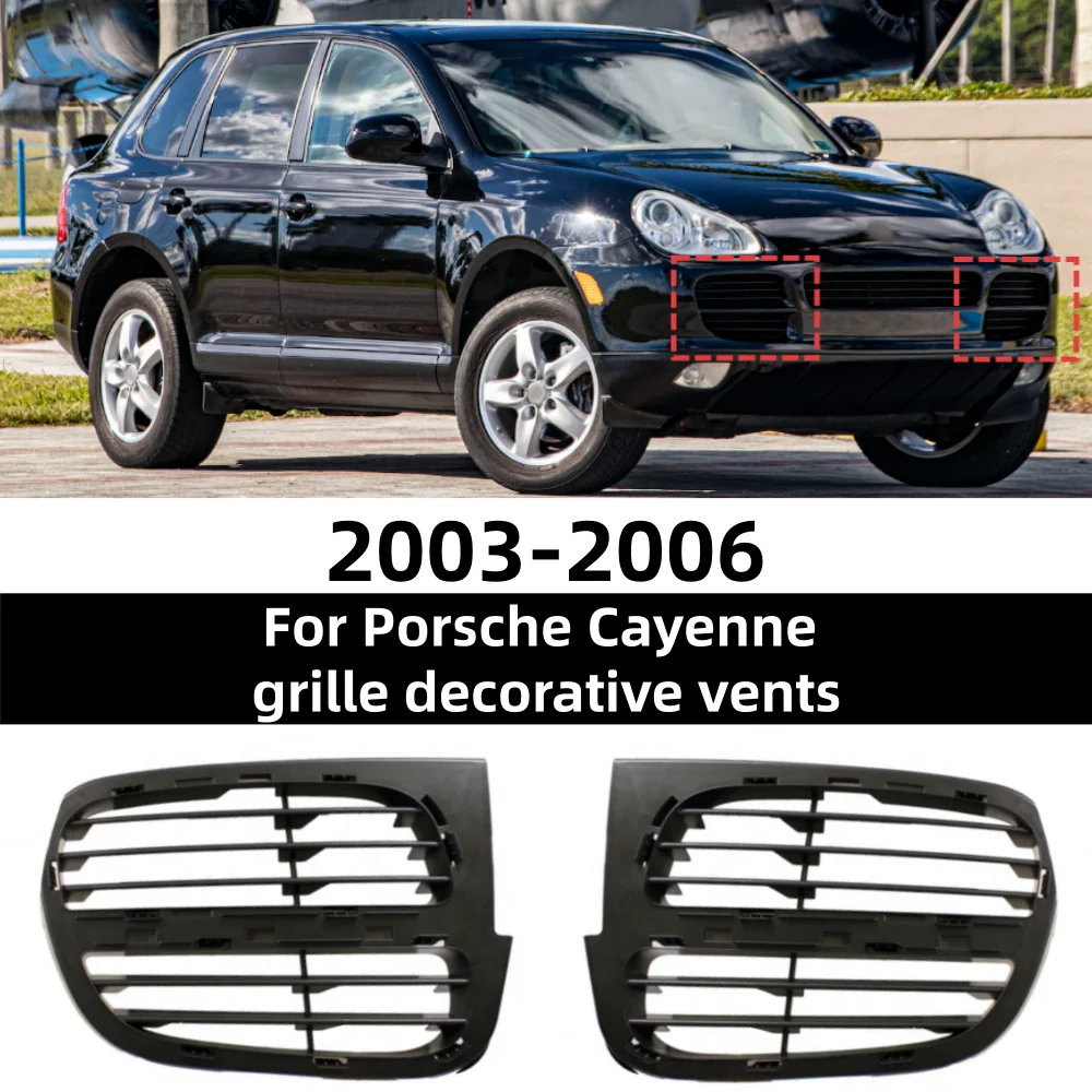 

Для Porsche Cayenne base 2003-2006, решетка переднего бампера автомобиля, воздуховыпускное отверстие OE: 95550568200 95550568100