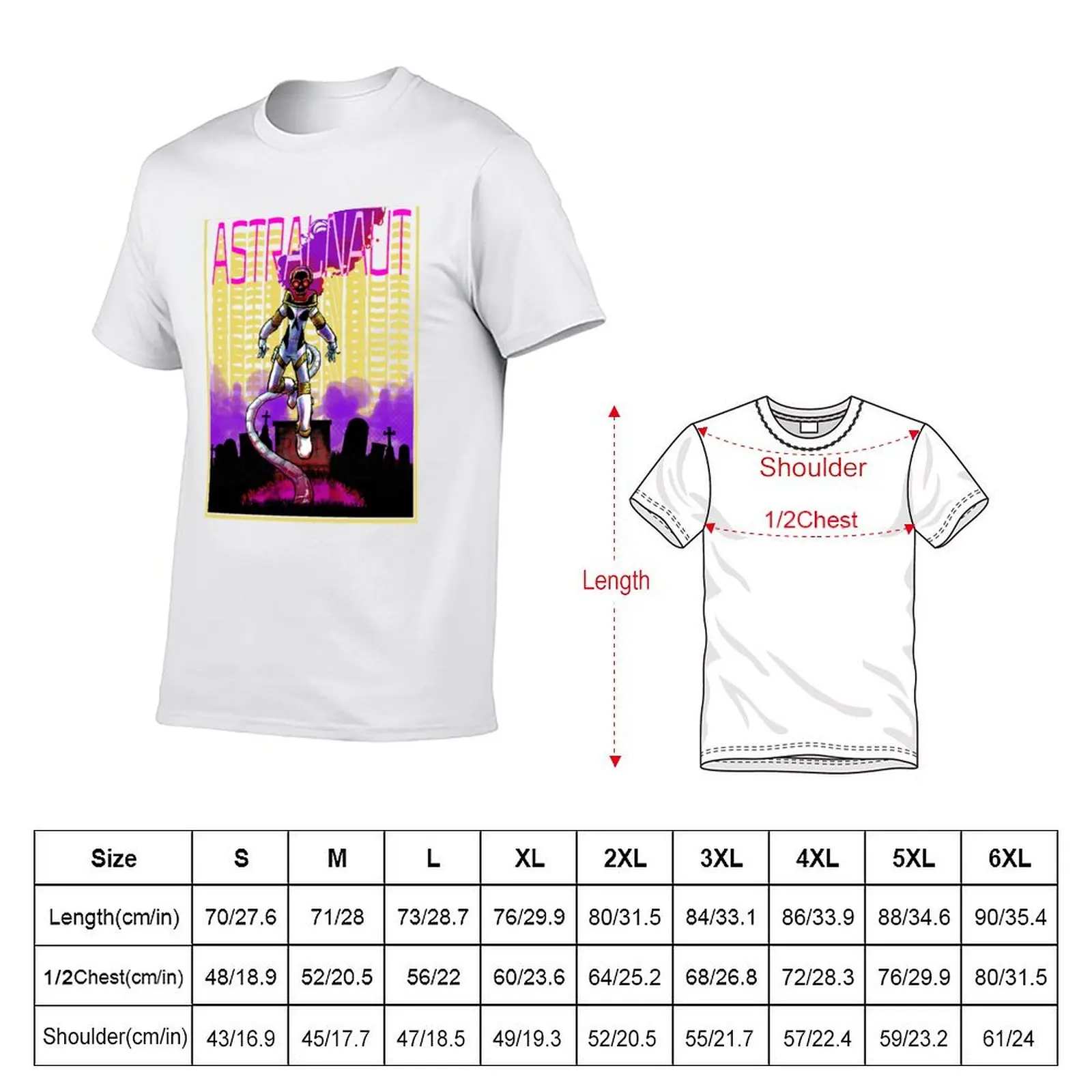 Astralnaut T-Shirt man graphic t shirt t shirt man casual T-Shirt