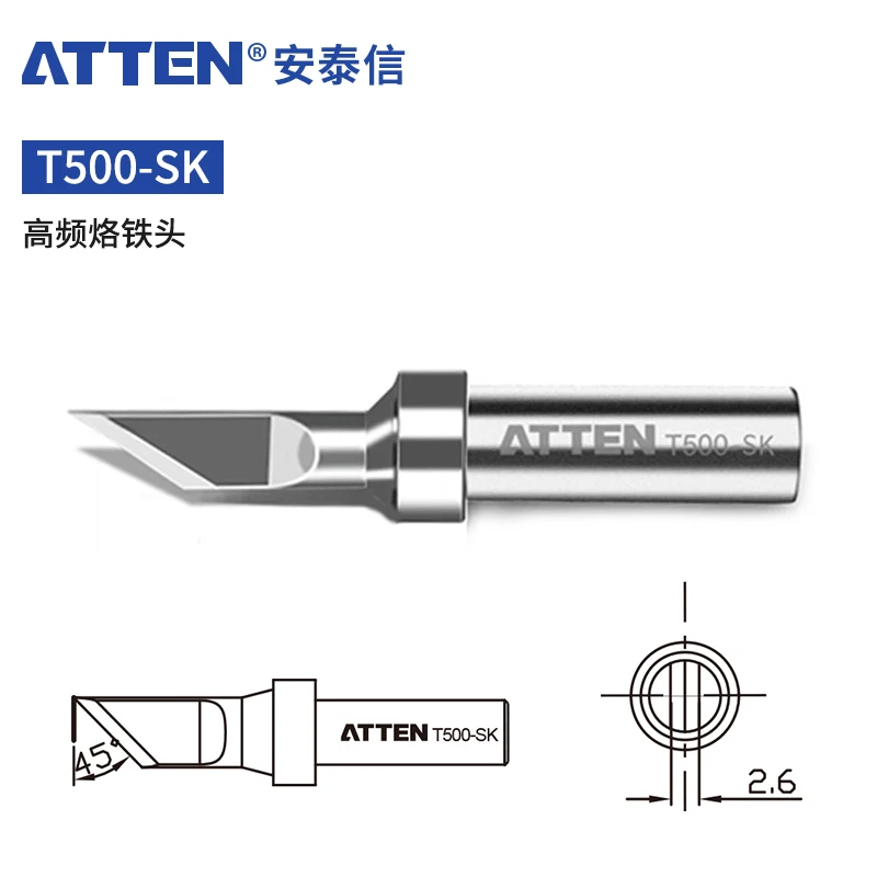 

ATTEN T500-SK Soldering Iron Tips For AT-315DH AT315 205H Welding Station Soldering Iron Head Replacement Accessories Tools